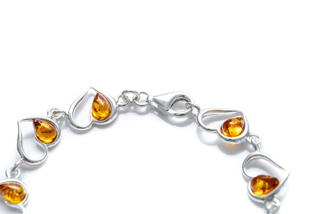 Amber Heart Bracelet