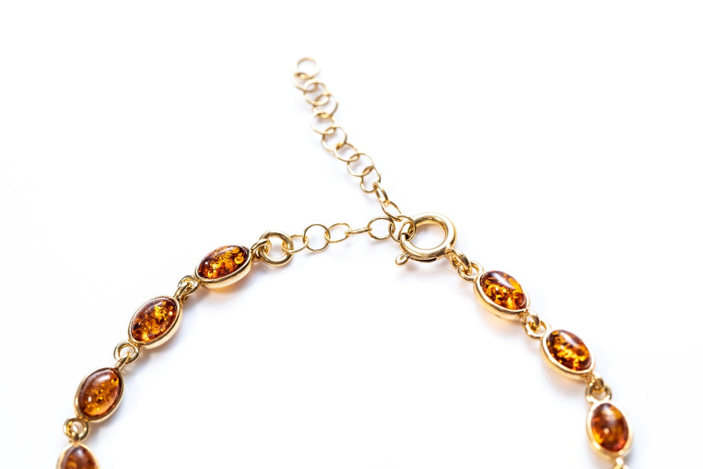 Gold Plated Dainty Oval Bracelet