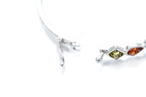 Multicolour Amber Geometric Bangle