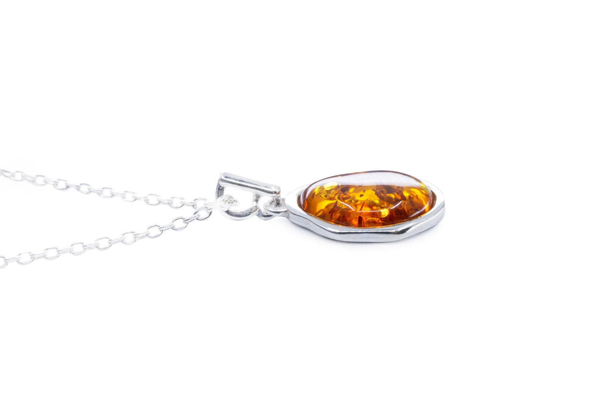 Collana con ciondolo in ambra ELEMENT