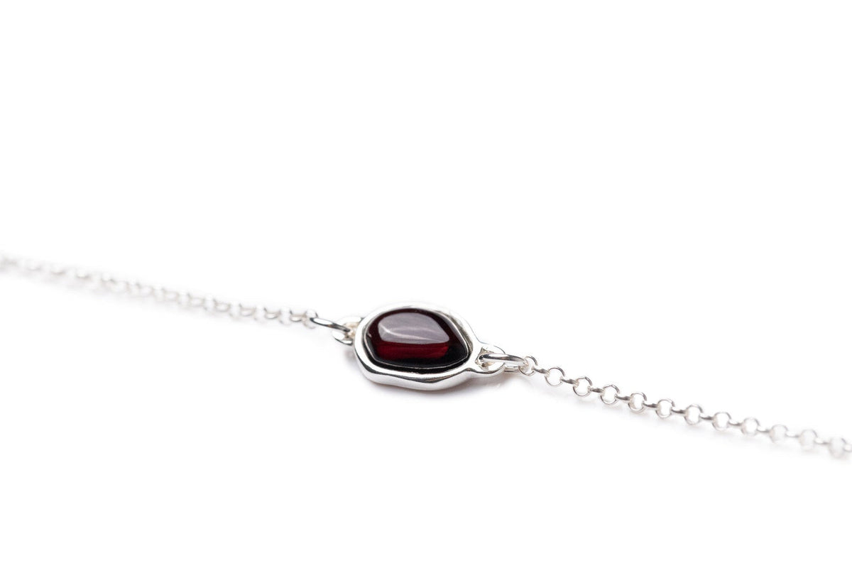 Bracciale a catena ELEMENT in ambra ciliegia