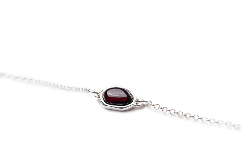 Bracciale a catena ELEMENT in ambra ciliegia