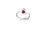 Anello a impilamento ELEMENT in ambra ciliegia