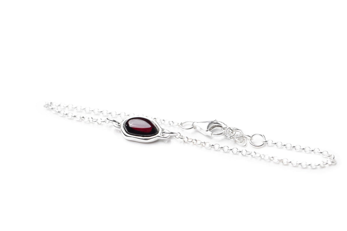 Bracciale a catena ELEMENT in ambra ciliegia