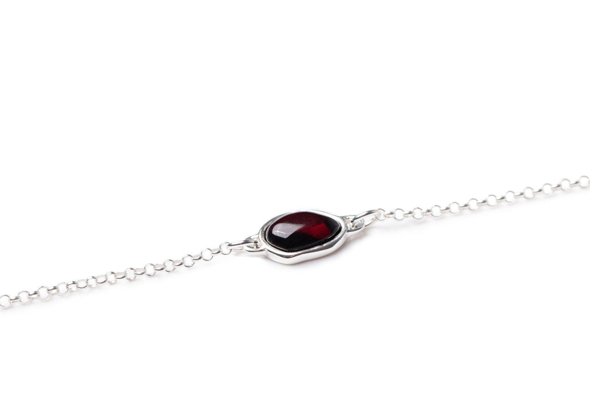 Bracciale a catena ELEMENT in ambra ciliegia