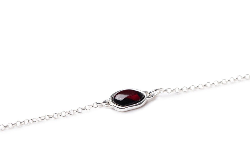 Bracciale a catena ELEMENT in ambra ciliegia