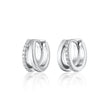 Illusion Split Mini Huggie Earrings