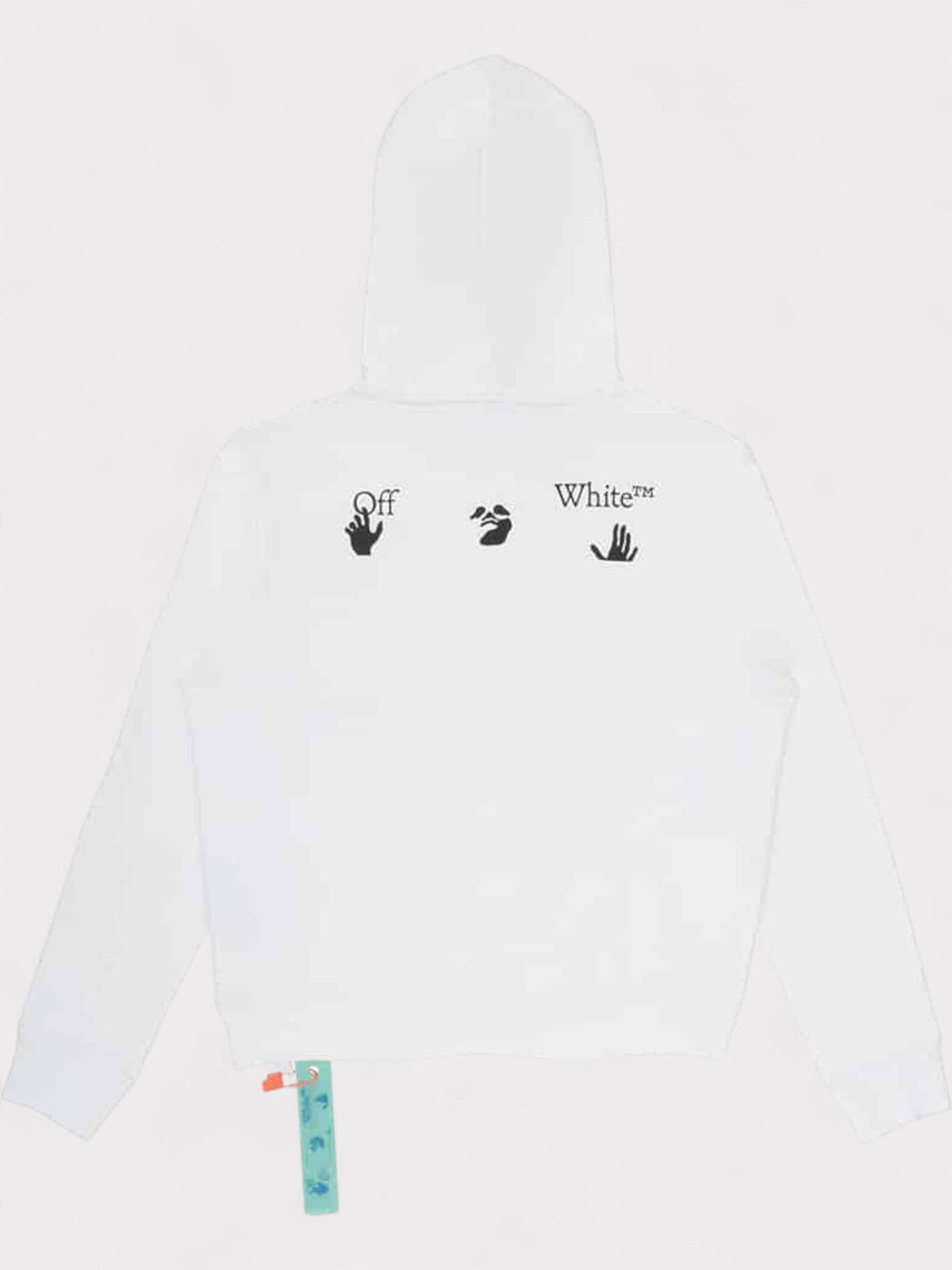 Off-White Black Business Slim Hoodie White