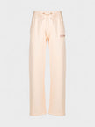 Embroidered Baseball Logo Tapered Sweatpants Nude