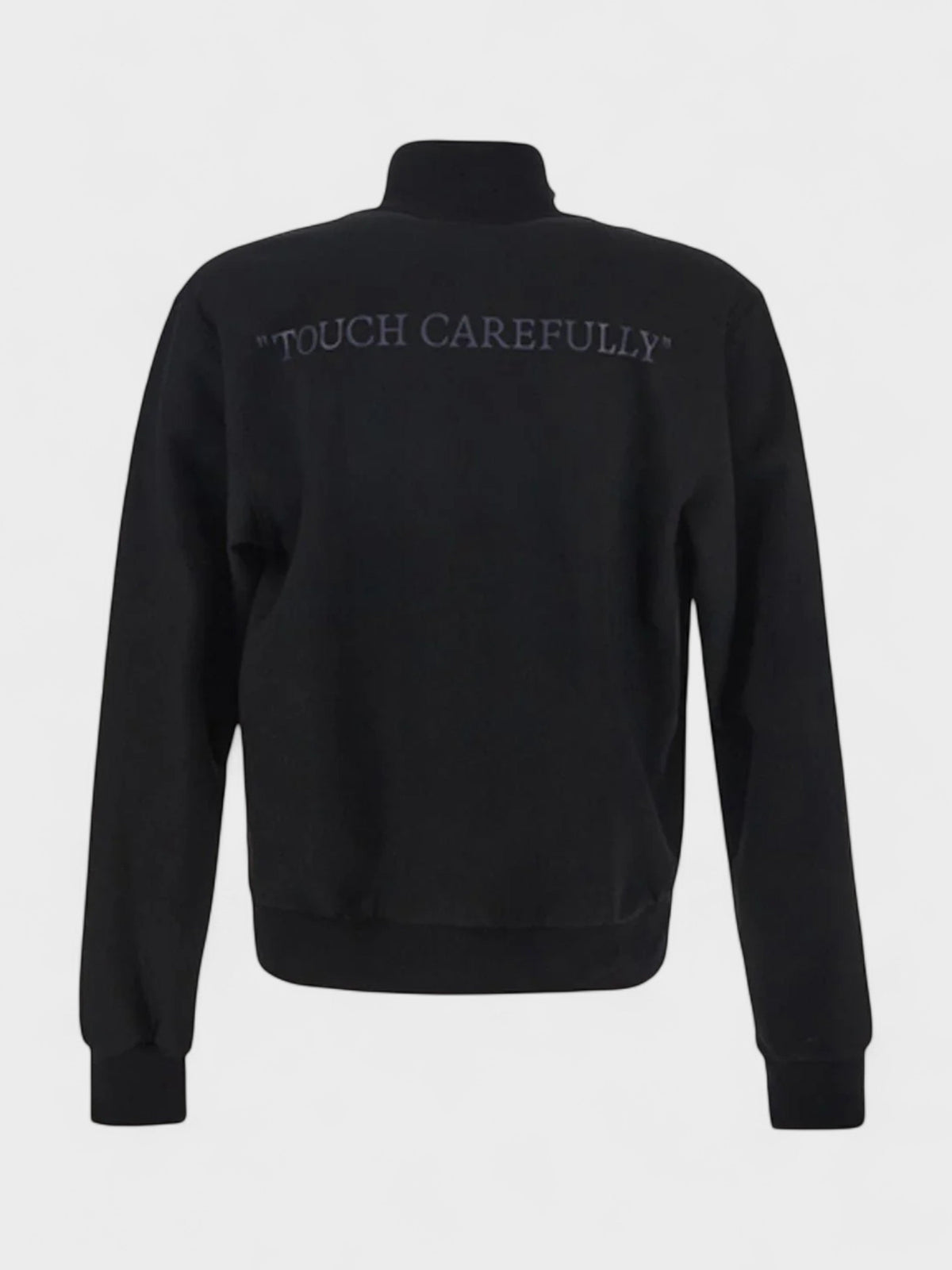 Quote Wool Slim Tracktop Black