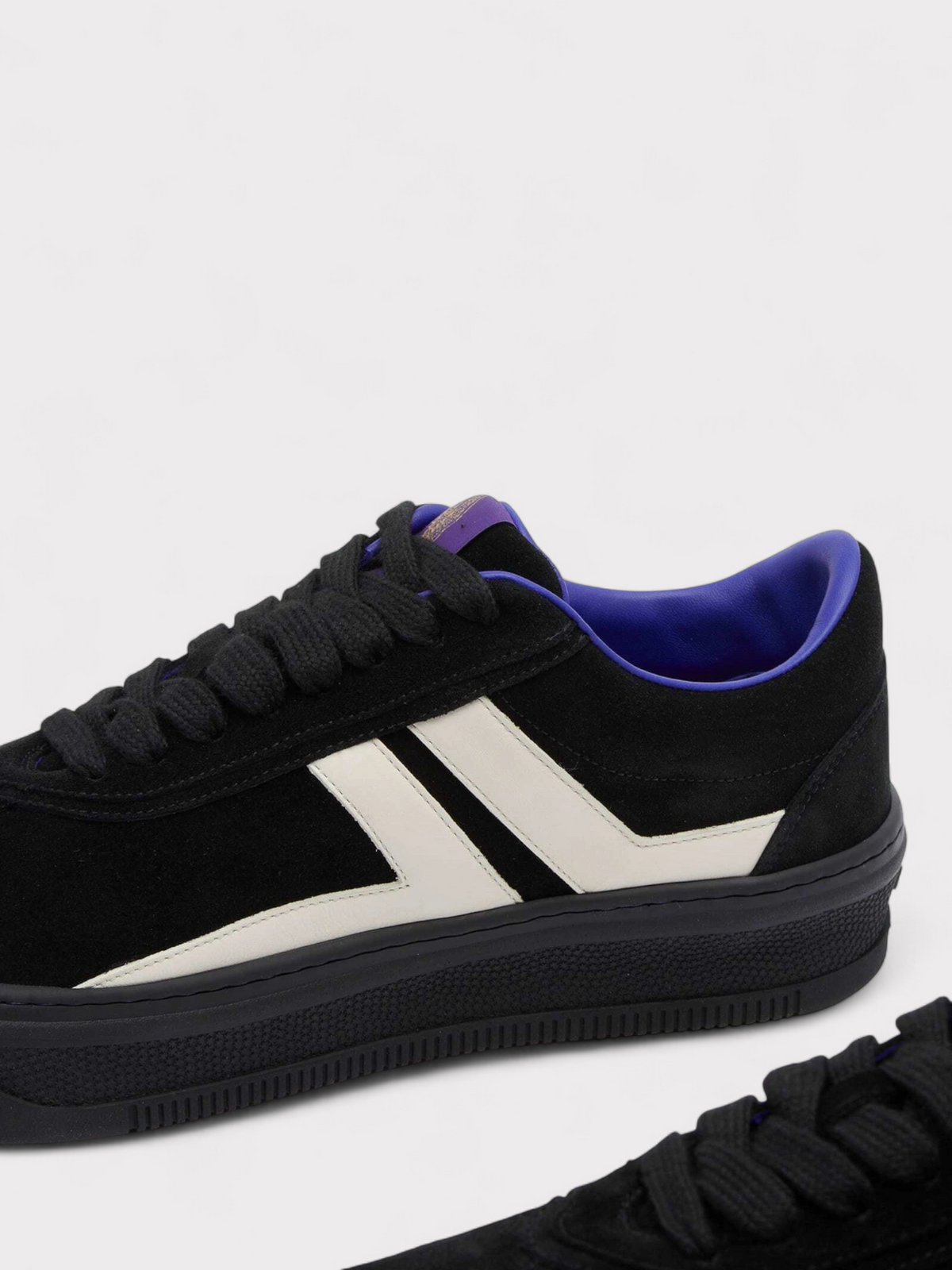 Lanvin X Future Black Leather Cash Sneakers Wmns