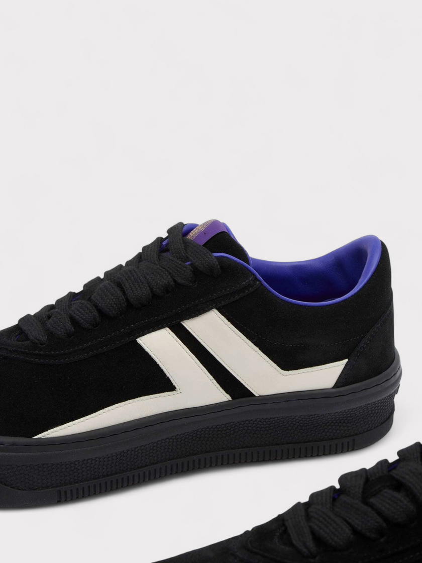Lanvin X Future For Men Black Leather Cash Sneakers