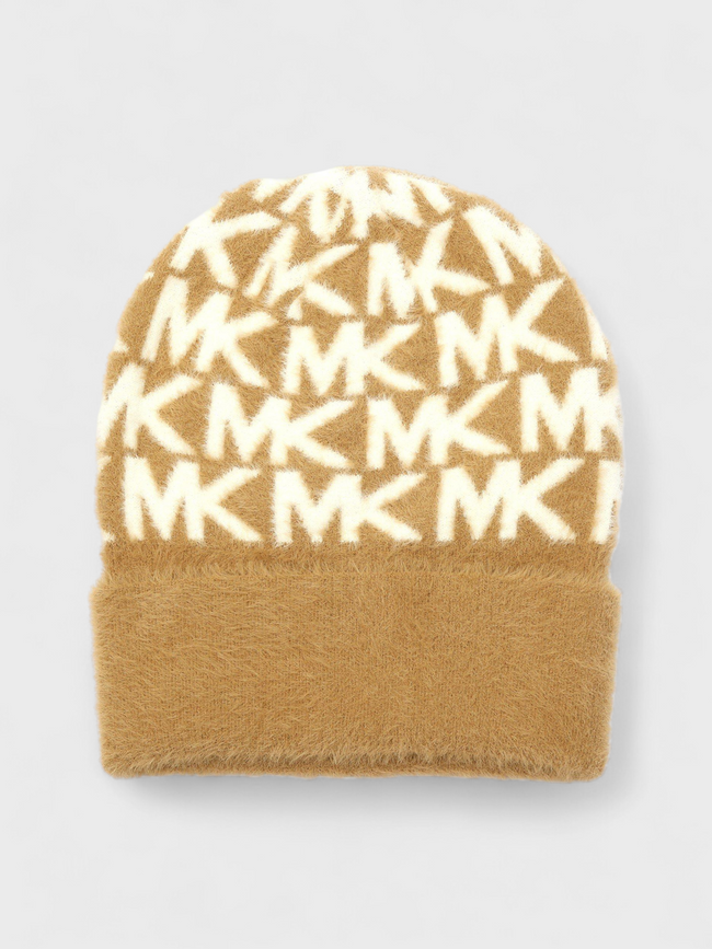 Michael Kors Feather Camel Cream  Beanie
