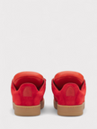 Lanvin X Future Hyper Curb Sneakers Leather Suede Red Wmns