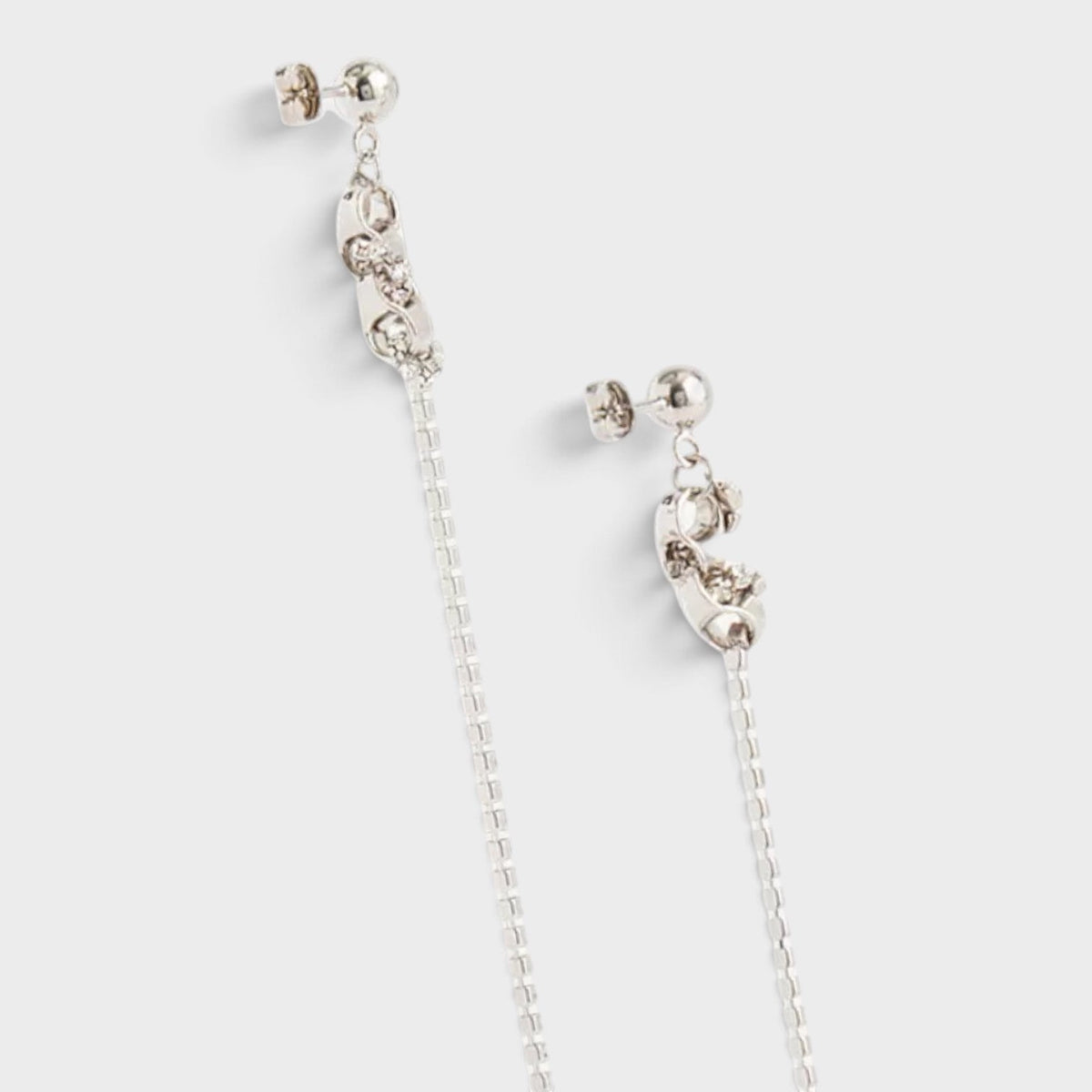 Mia Palladium-Plated Brass Earrings