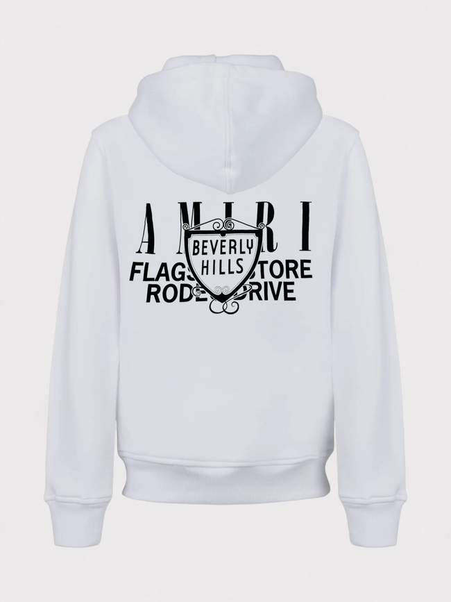 Amiri Xo Beverly Hills Hoodie White