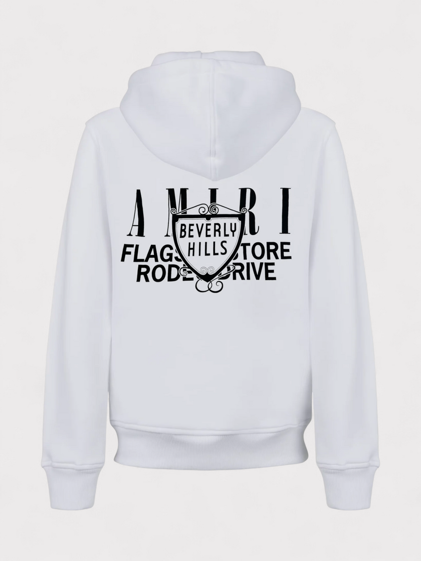 Amiri Xo Beverly Hills Hoodie White