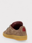 Lanvin X Future Hyper Curb Sneakers Leather Suede Brown