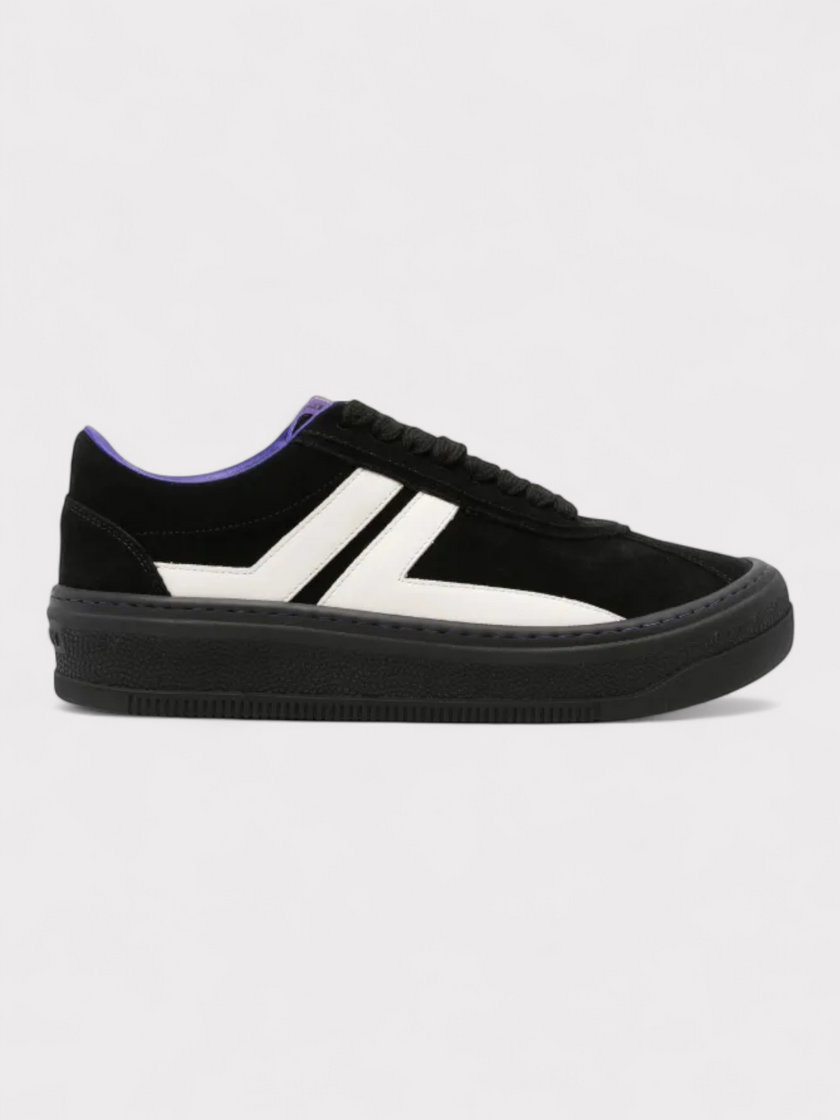 Lanvin X Future Black Leather Cash Sneakers Wmns