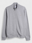 Farah Vance Full Zip Sweater Light Marl Grey