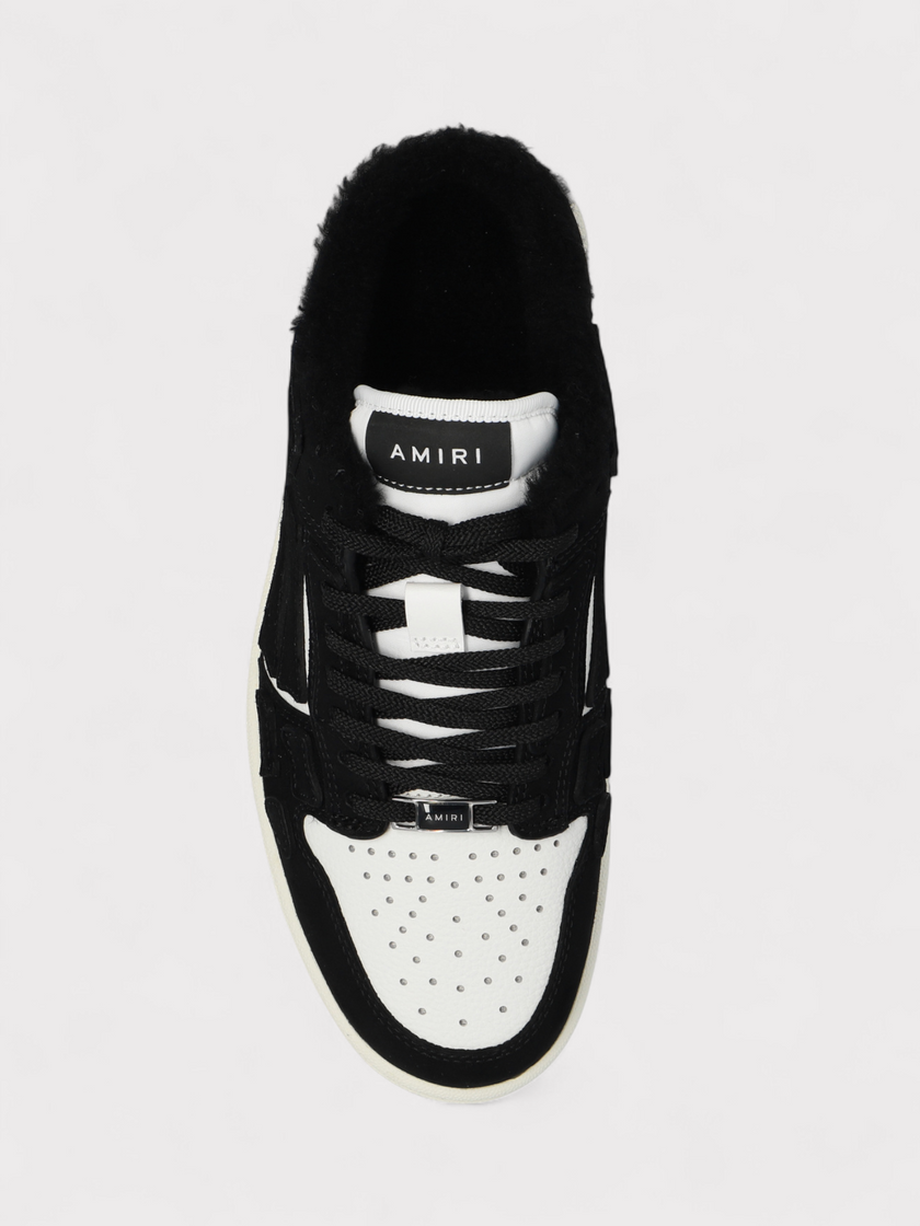 Amiri Skel Low Top Mule Shearling Black Wmns