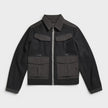 Raw Short Jacket Black