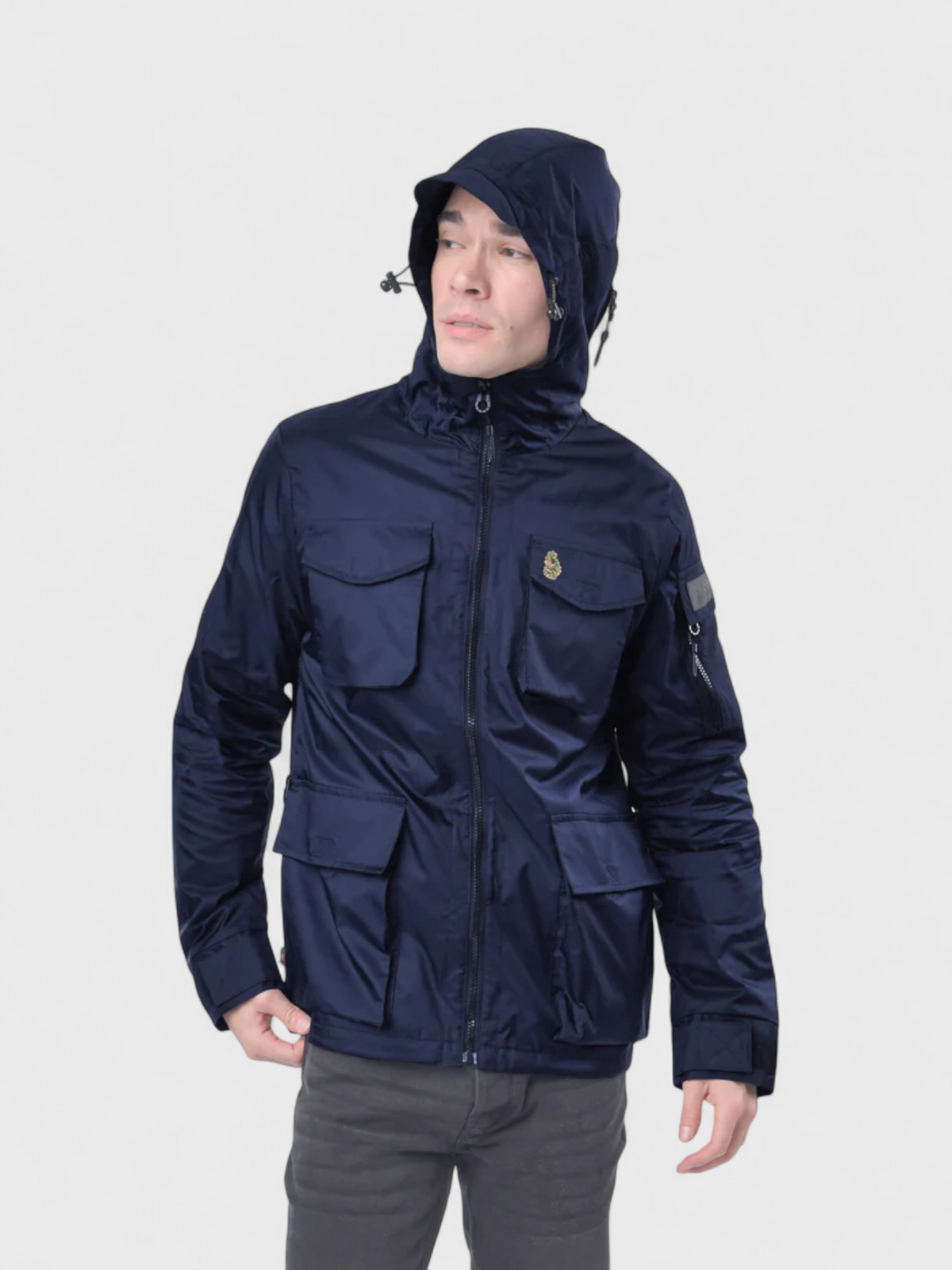 Luke Sport Technical Lightweight Hood Jacket Charcoal