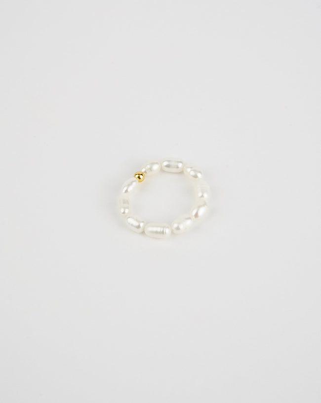 Beaded Pearl Ring
