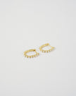 Pendientes de aro con perlas