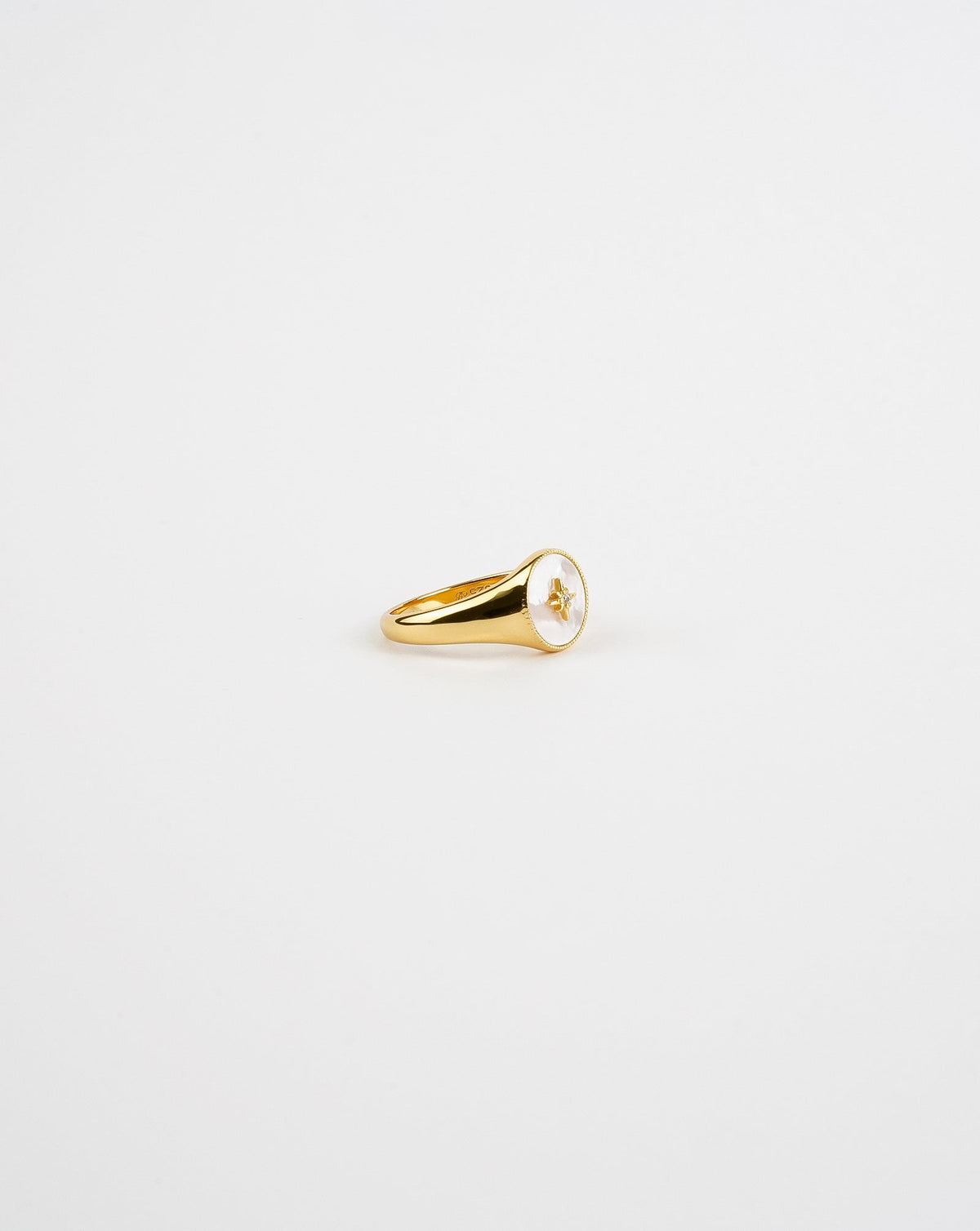Star Mother of Pearl Ring