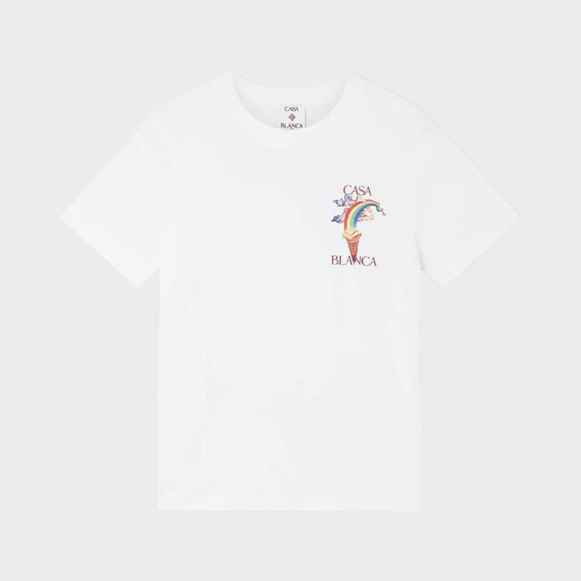Printed T-Shirt Nature Teacher White