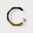 Hex Greca Earrings Gold