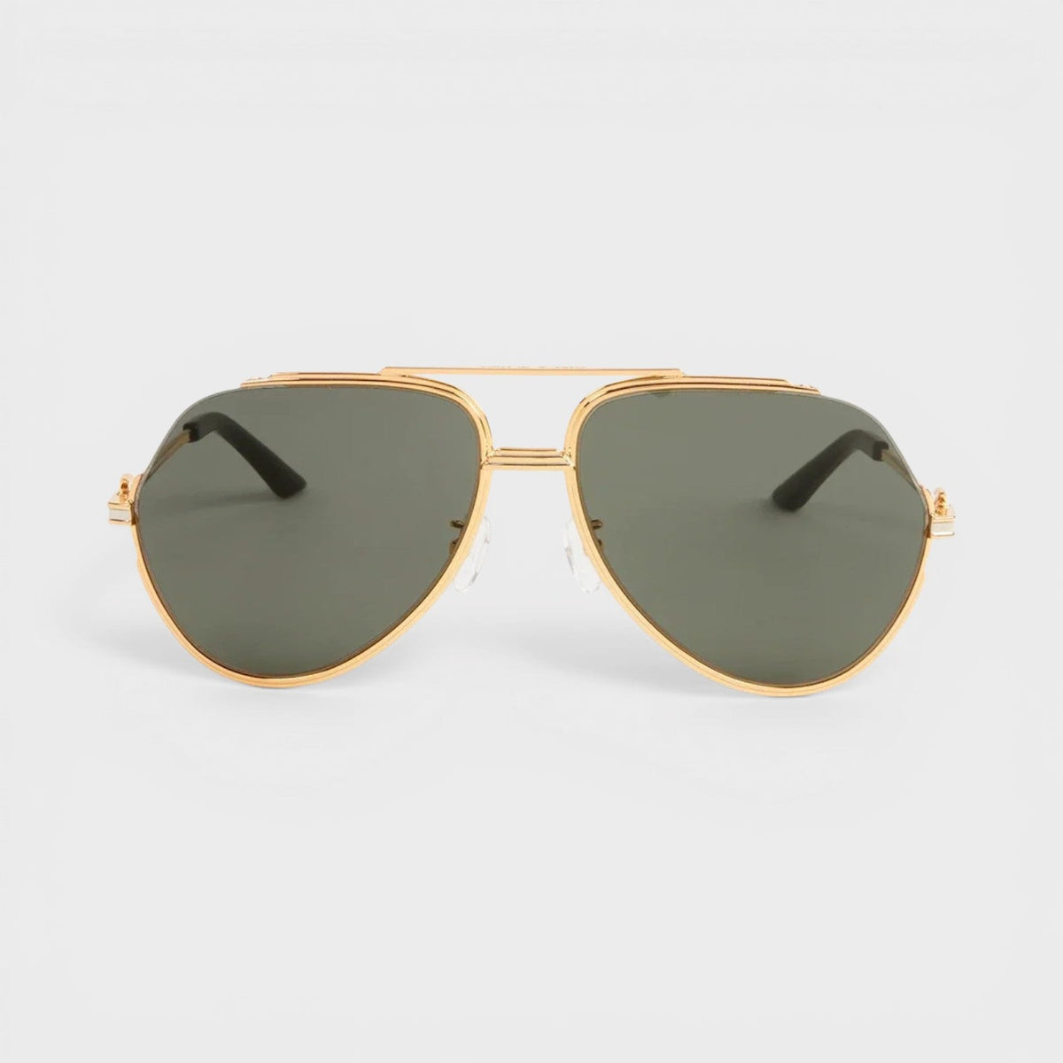 Stainless Steel Aviator Gold Silver Black Grey