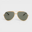 Stainless Steel Aviator Gold Silver Black Grey