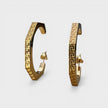 Hex Greca Earrings Gold