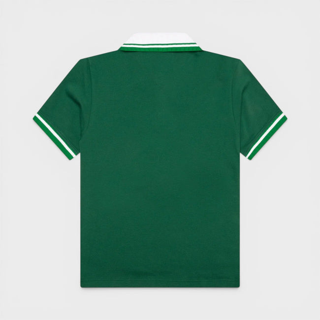 Textured Pique Polo Evergreen