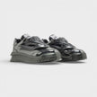 Odissea Leather Low-top Trainers In Gunmetal
