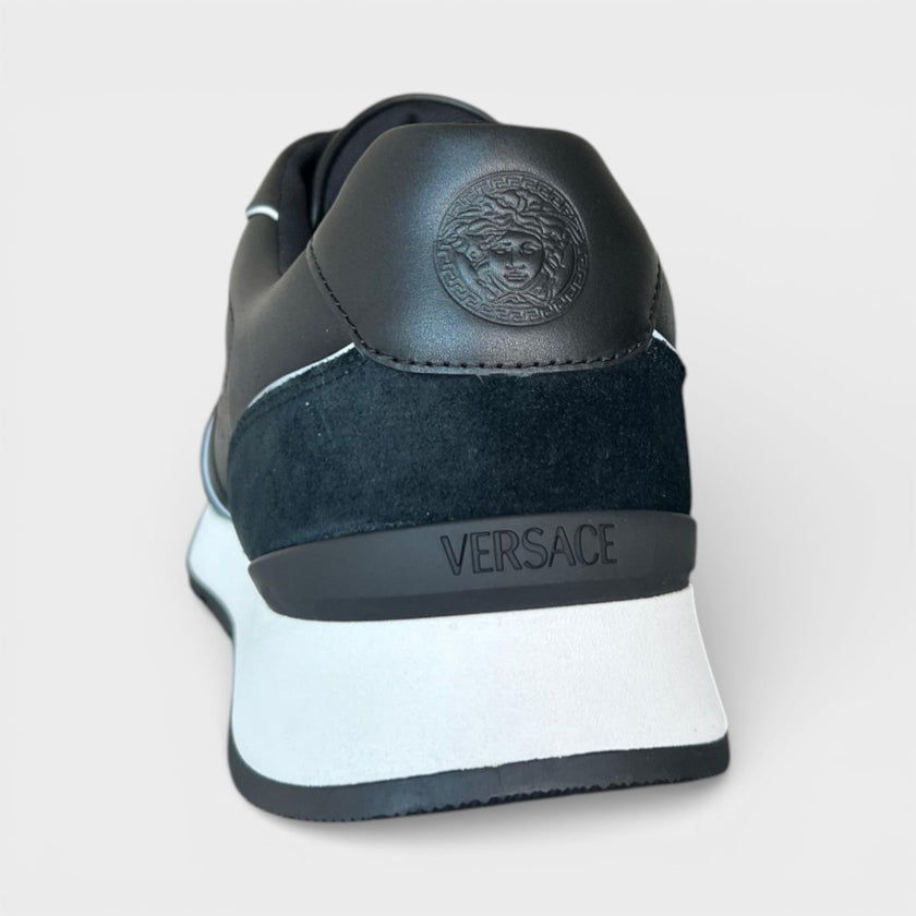 Leather Mix Sneakers Black