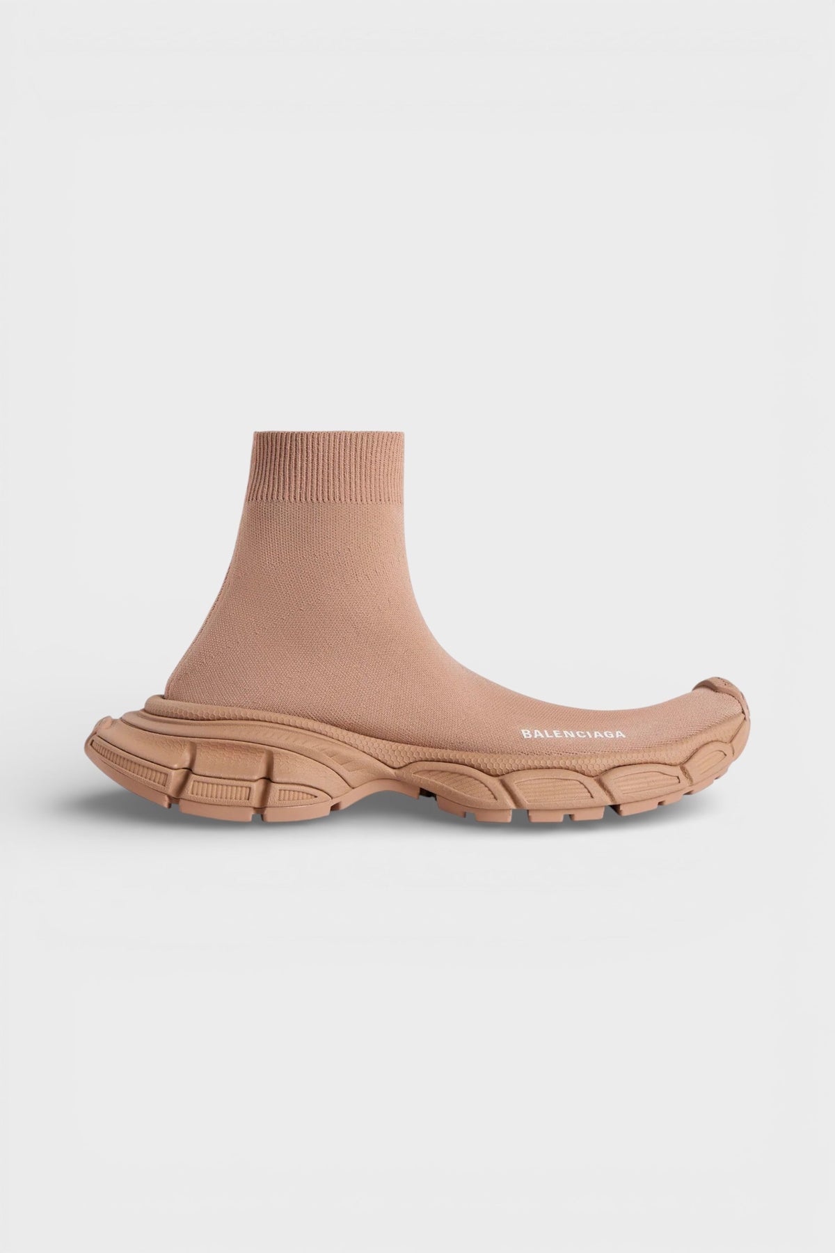3XL Sock Recycled Knit High Top Beige