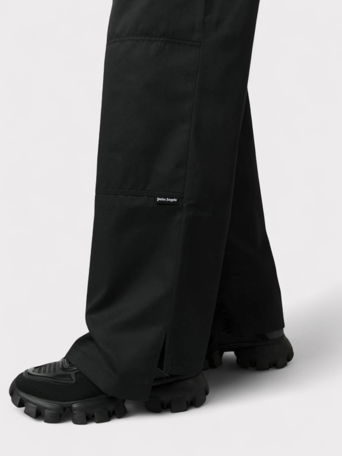 Reversed Waistband Chino Trouser Black