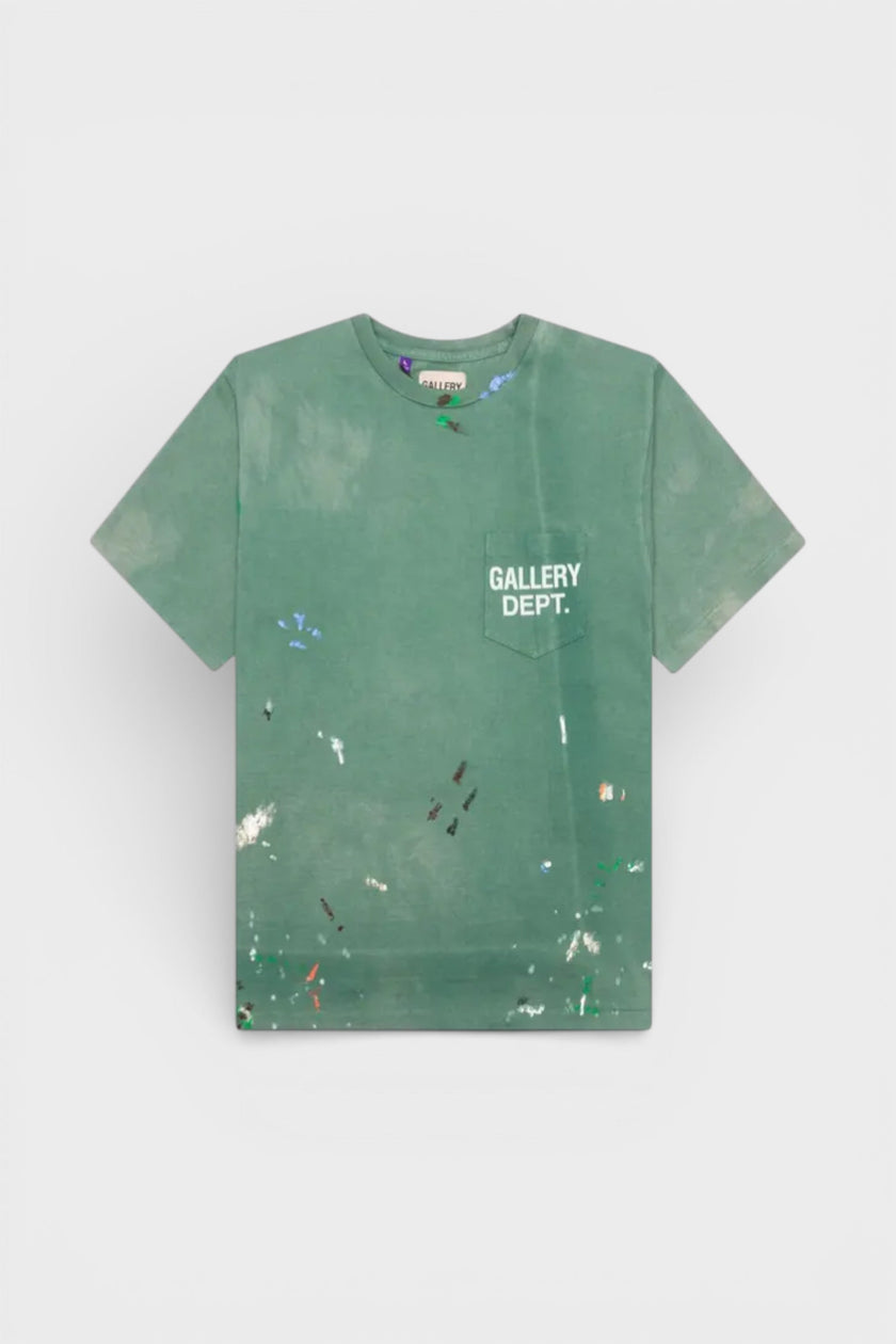 Vintage Logo Painted Tee Green