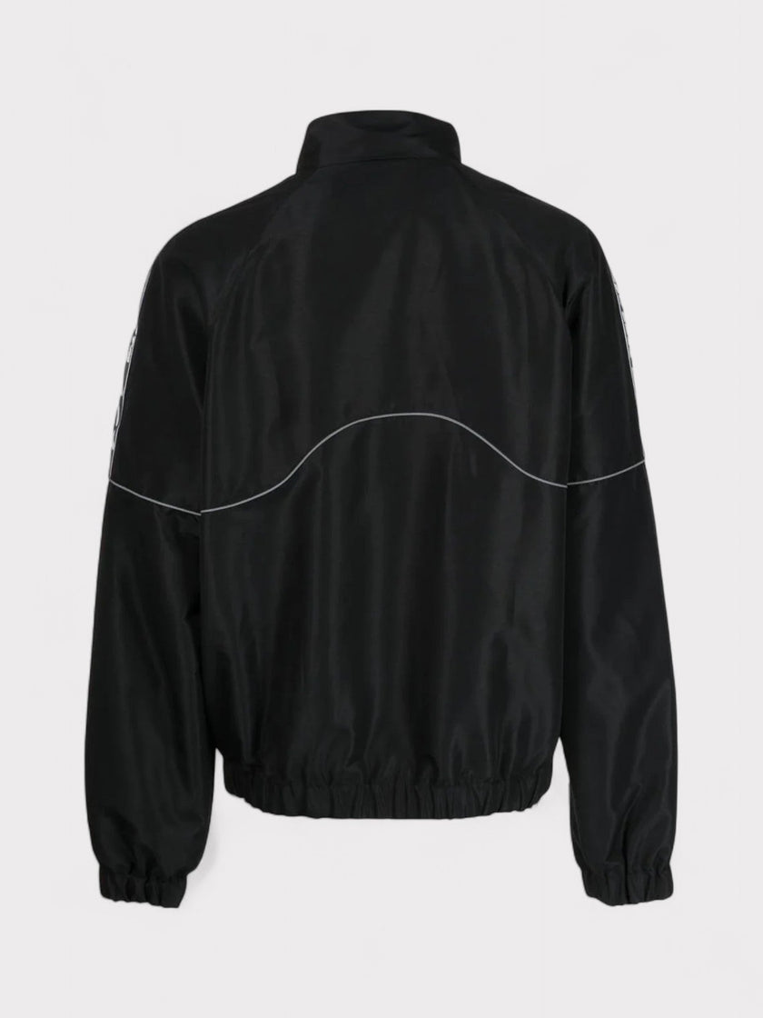 Piping Logo Track Jacket Black