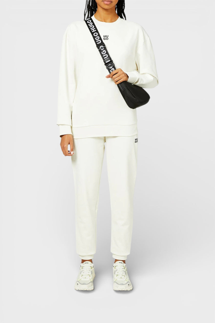 Hugo Nelfinia Stack Logo Joggers Off White