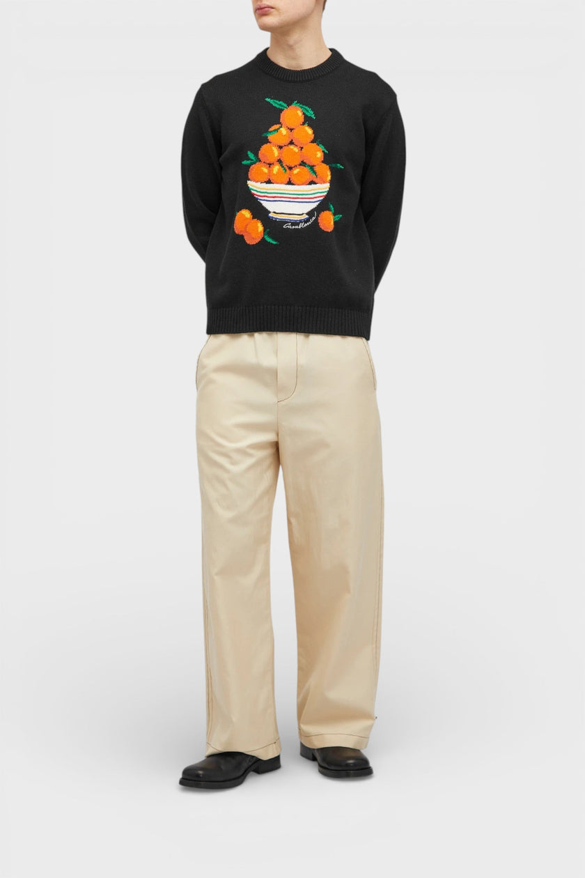 Casablanca Pyramide D'Oranges Intarsia Jumper Black