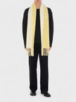 Burberry Logo Intarsia Reversible Scarf Alpaca Wool