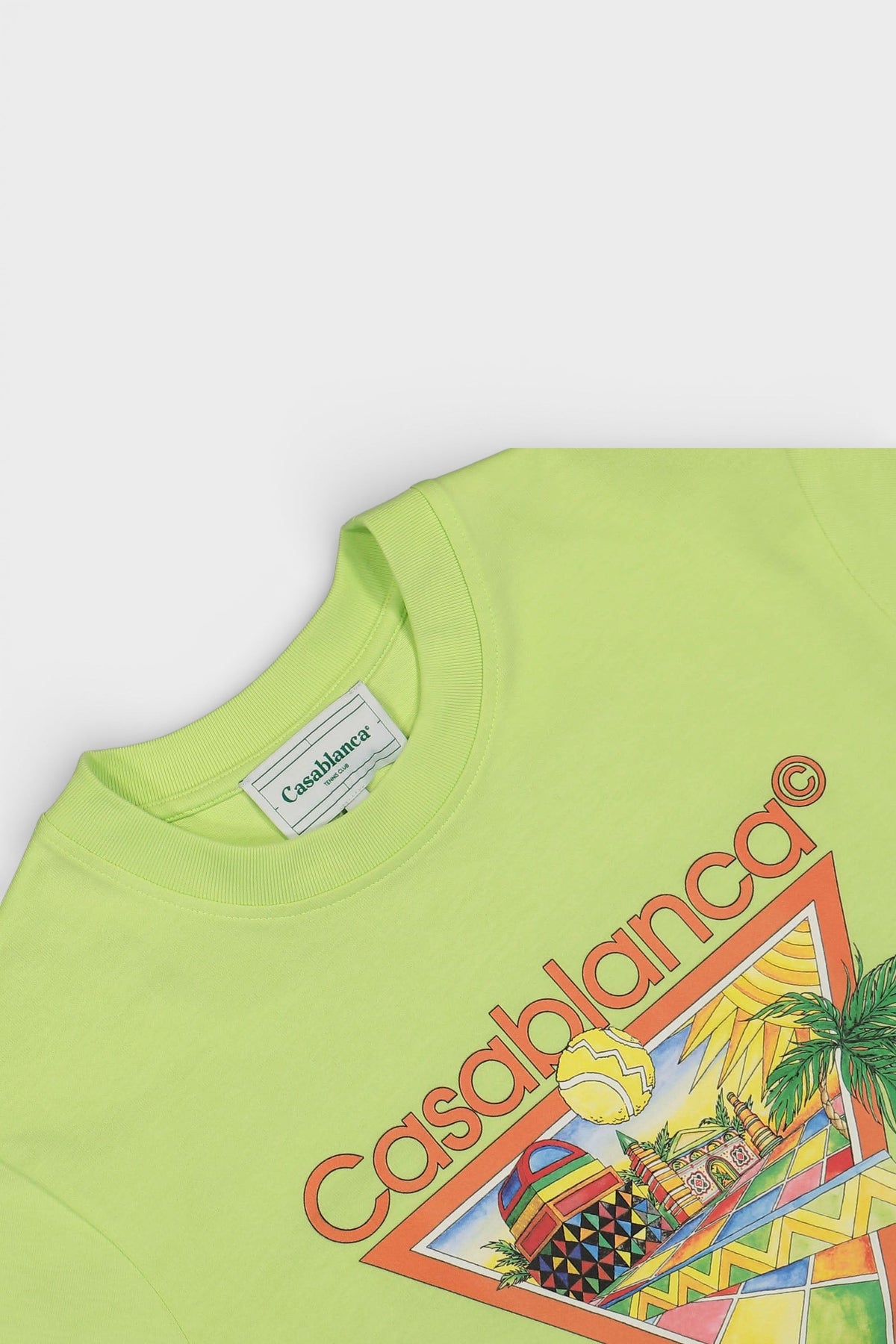 Printed T-Shirt Afro Cubism Tennis Club Pale Green