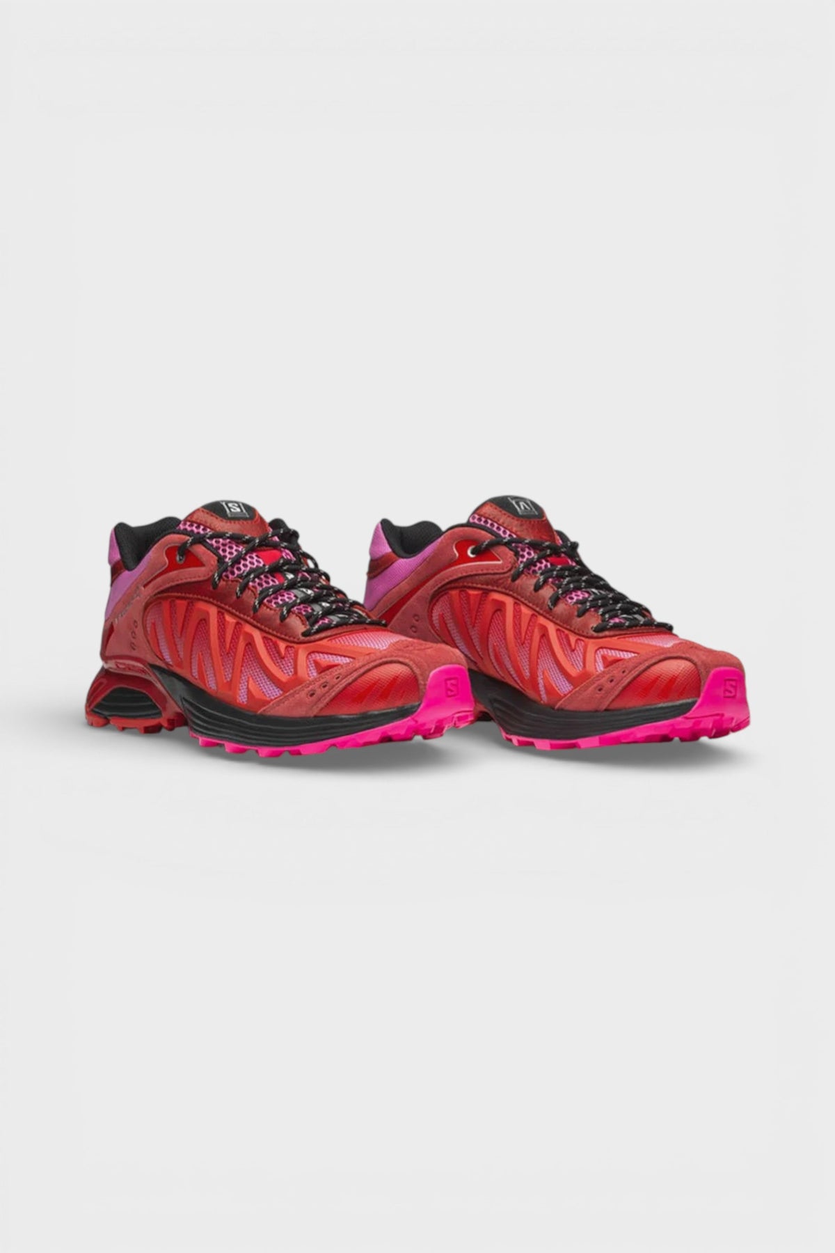 Salomon x Aries XT Whisper Fiery Red Fuchsia Pink Black