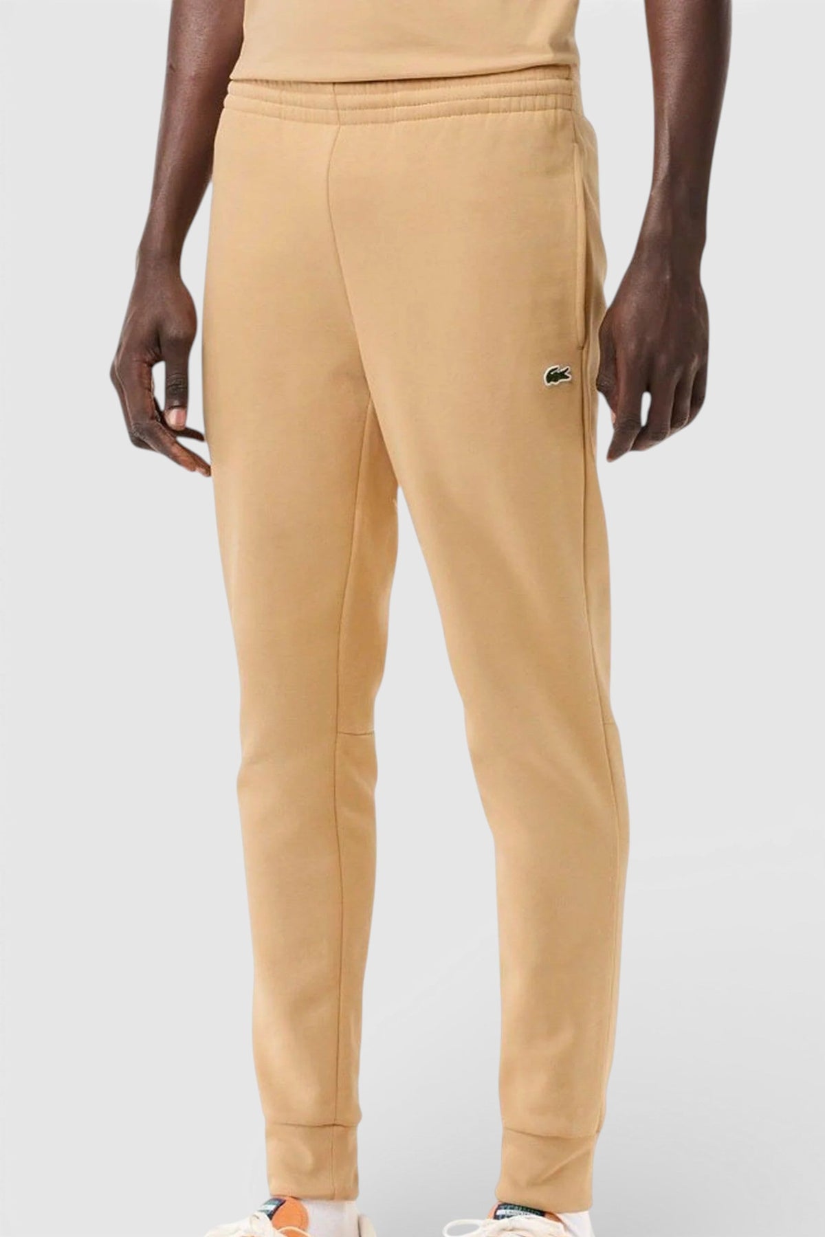 Lacoste Organic Cotton Slim Fit Joggers Beige