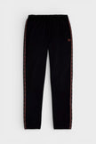 Fred Perry Contrast Taped Track Pants Black Brown
