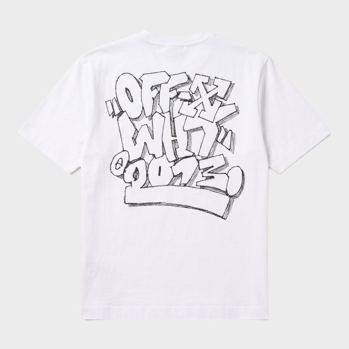 Graffiti Over Skate Short Sleeve Tee White